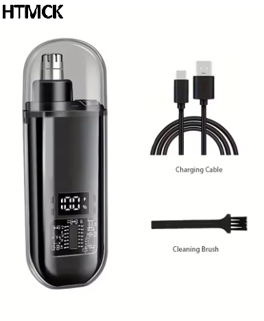 Mens Grooming Kit Bag - USB C Şarj Edilebilir Burun Kulak