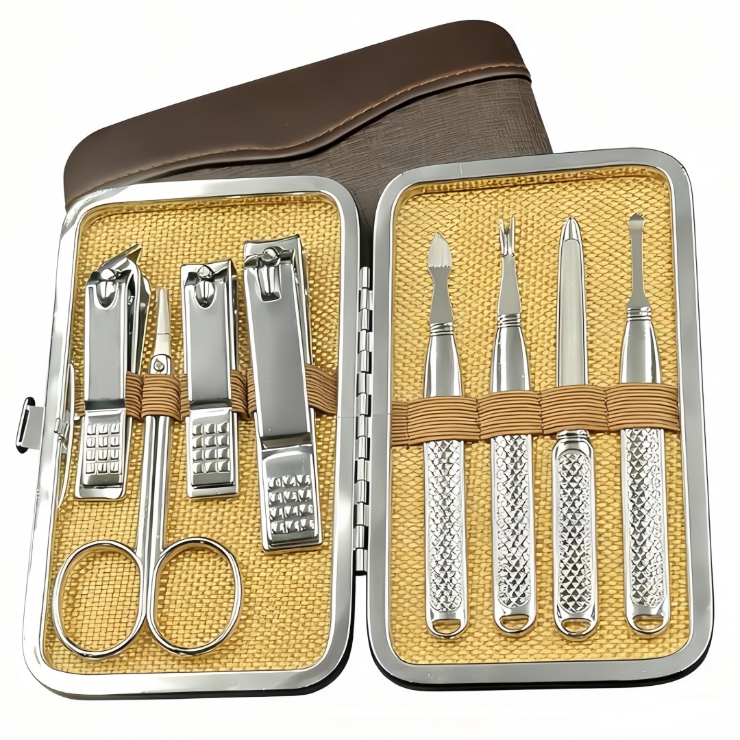Mens Grooming Kit Bag - Erkekler ve Kadınlar için Manikür Seti,