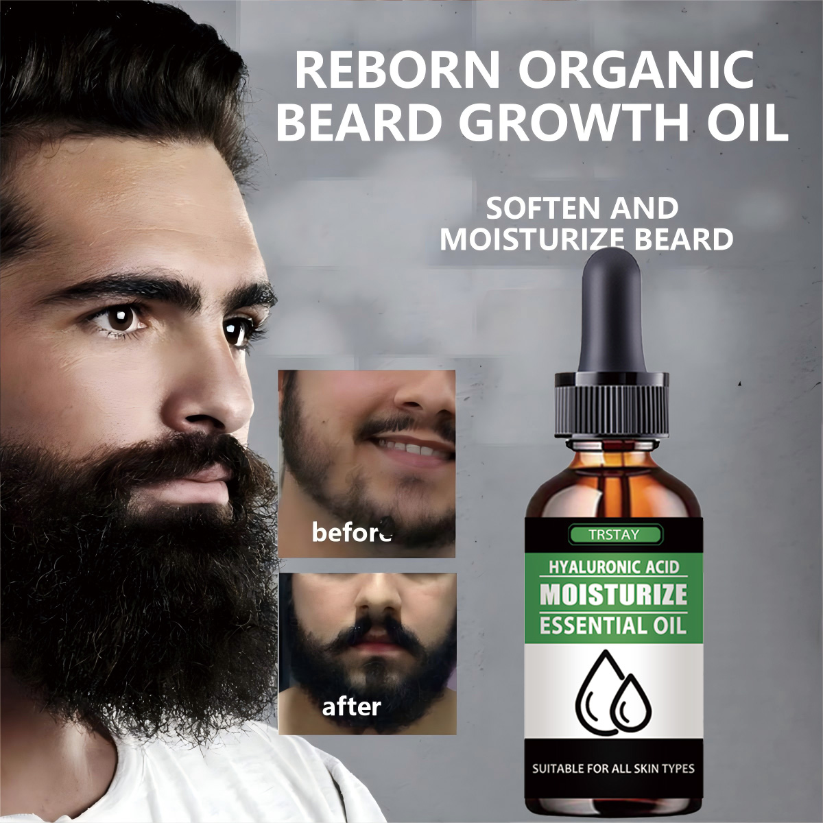Men'S Grooming Products - 100% Doğal Hızlandırıcı Yüz Saç Büyümek