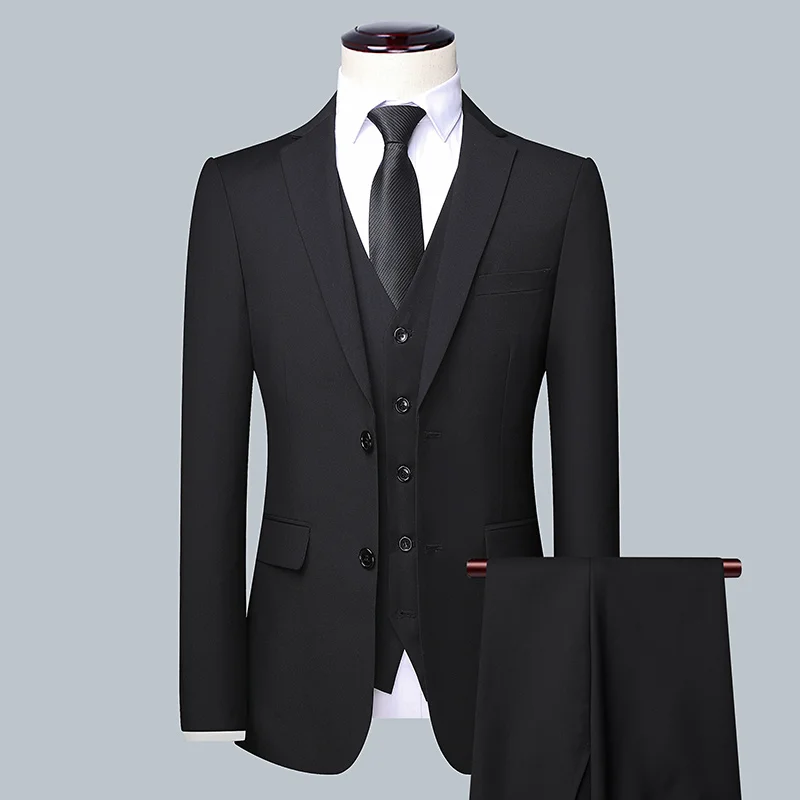 Men Grooming Outfit - Erkek Düz Renk Takım Elbise 2025,