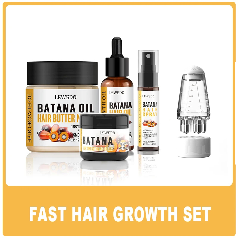 Beard Oil Growth - LEWEDO Batana Yağı Saç Uzatma Seti