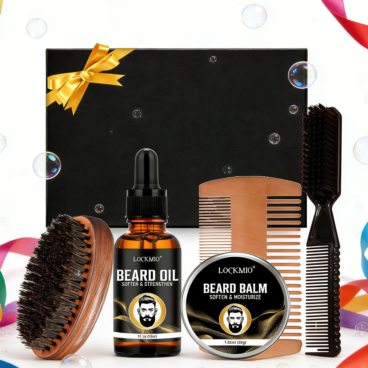 Beard Oil Growth - LOCKMIO Erkekler İçin Sakal Bakım Şekillendirici